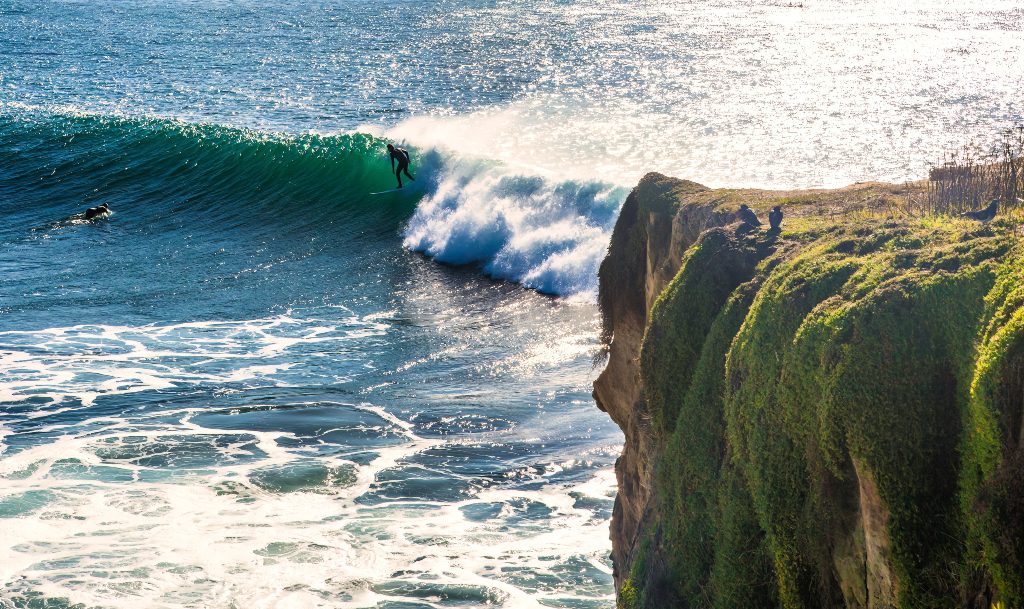 Santa Cruz surf, regular surfer