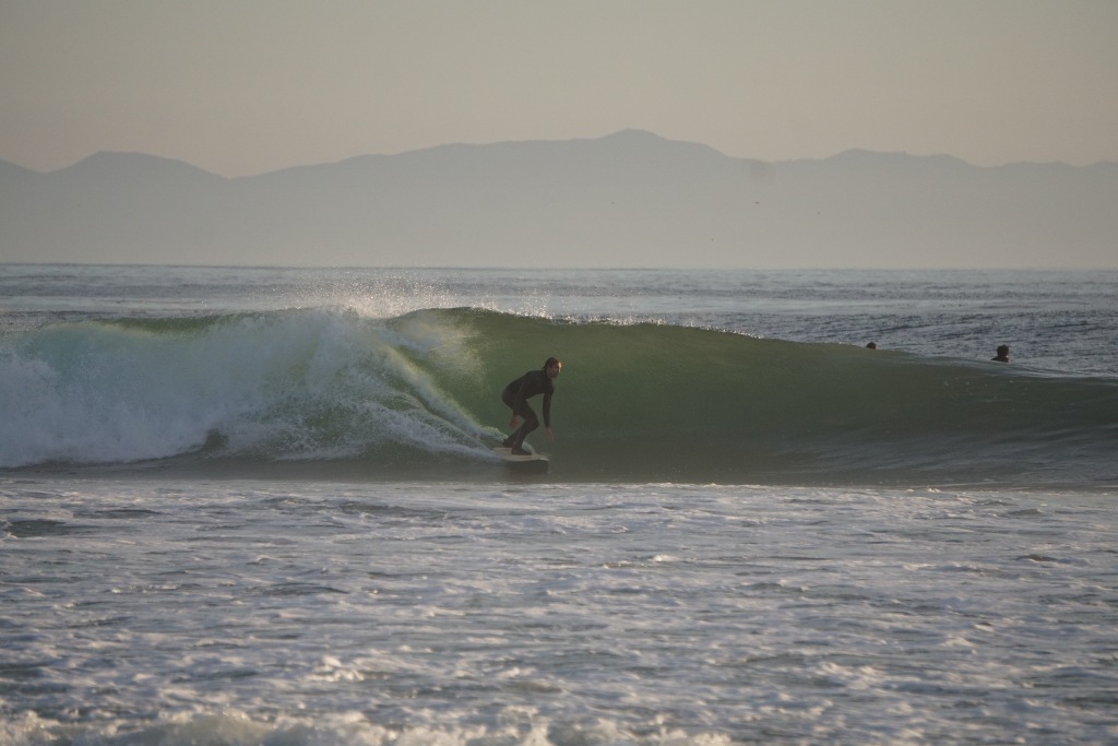 Goofy Surfer in Santa Barbara