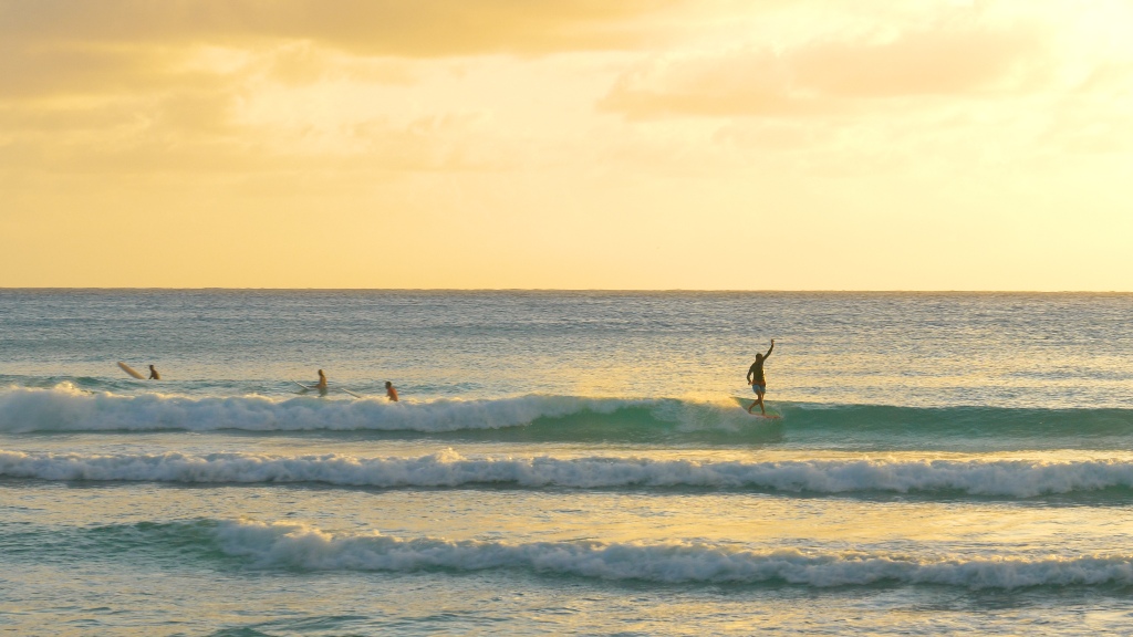 Surfing in Barbados, one of the best places to surf in February