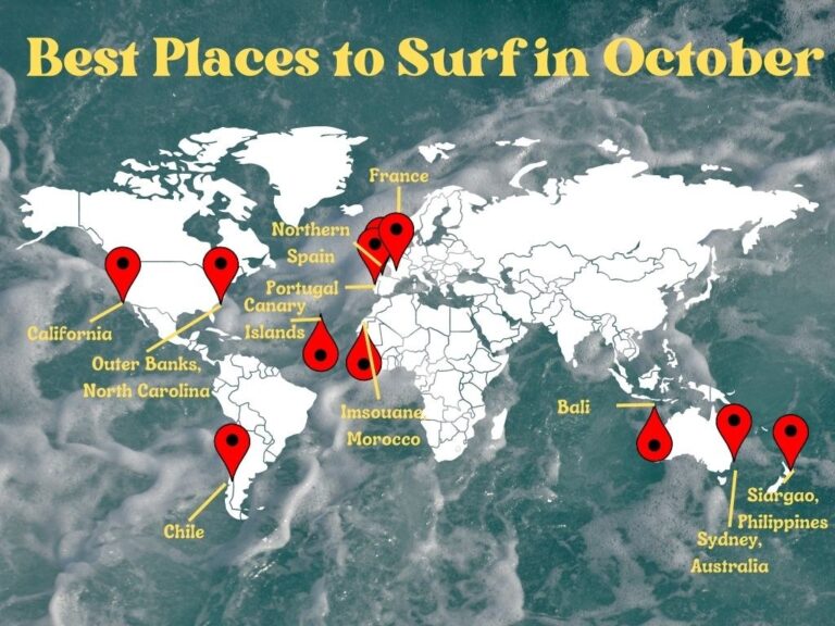 11 Best Places to Surf in October