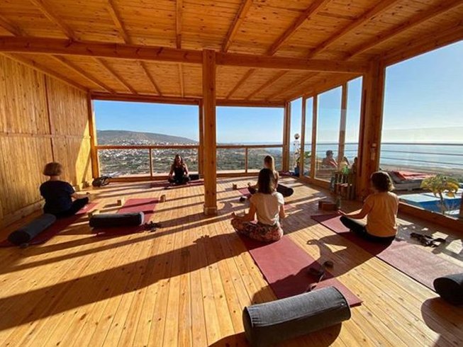 Yoga studio with an ocean view in Taghazout Morocco